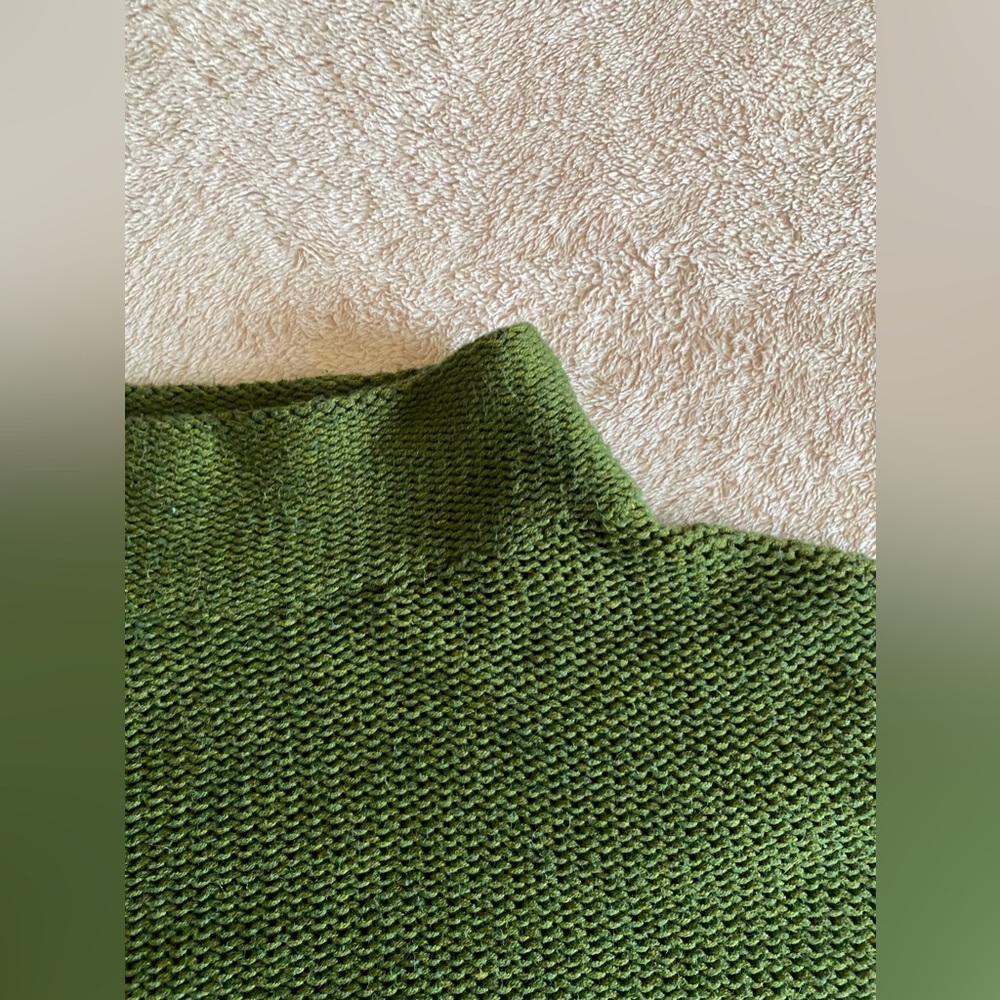 Mock-neck Olive Sweater